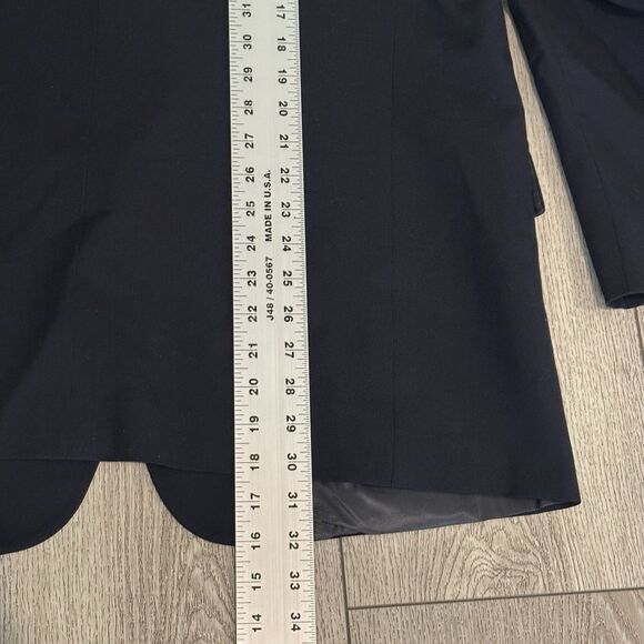 Christian Dior Monsieur Suit 46R Blazer 42x30 Pants Navy Blue Wool Vintage - Picture 8 of 16